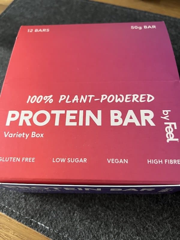 feel protein bar box