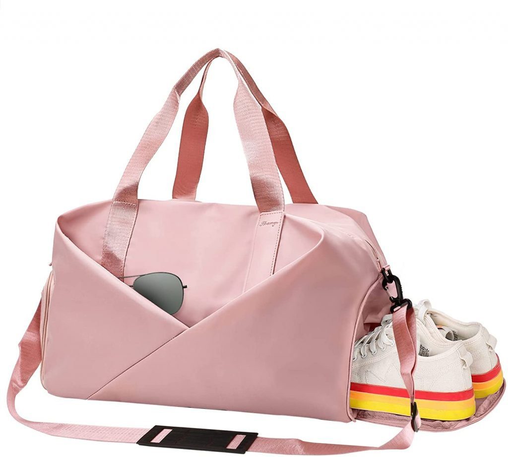 pink gym bag