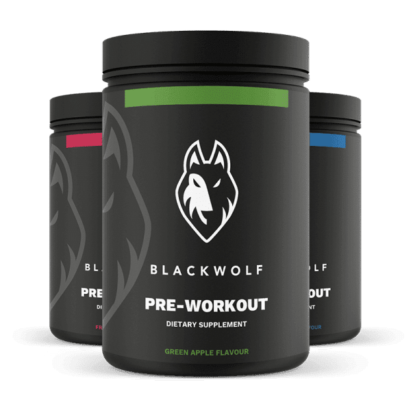 Blackwolf Pre-Workout tubs