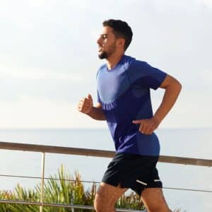 healthy man running